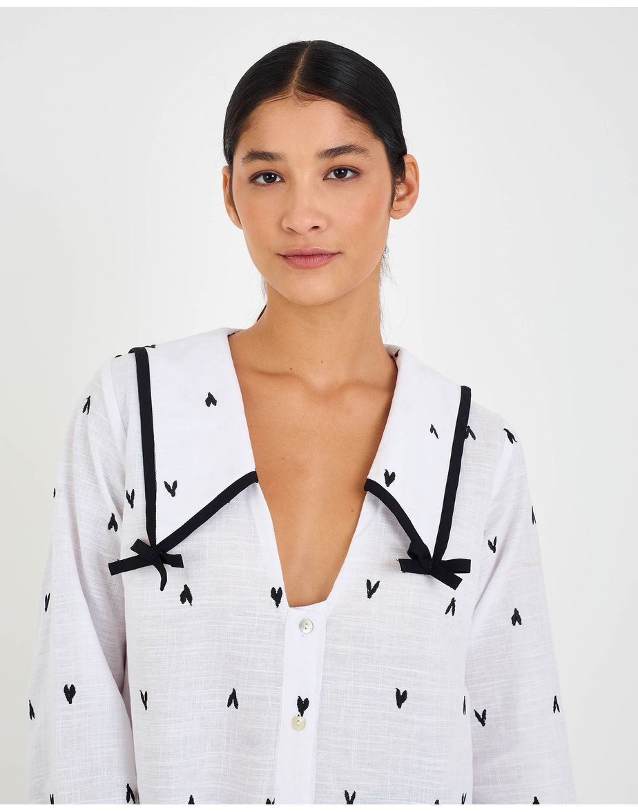Camisa gola lov estampado