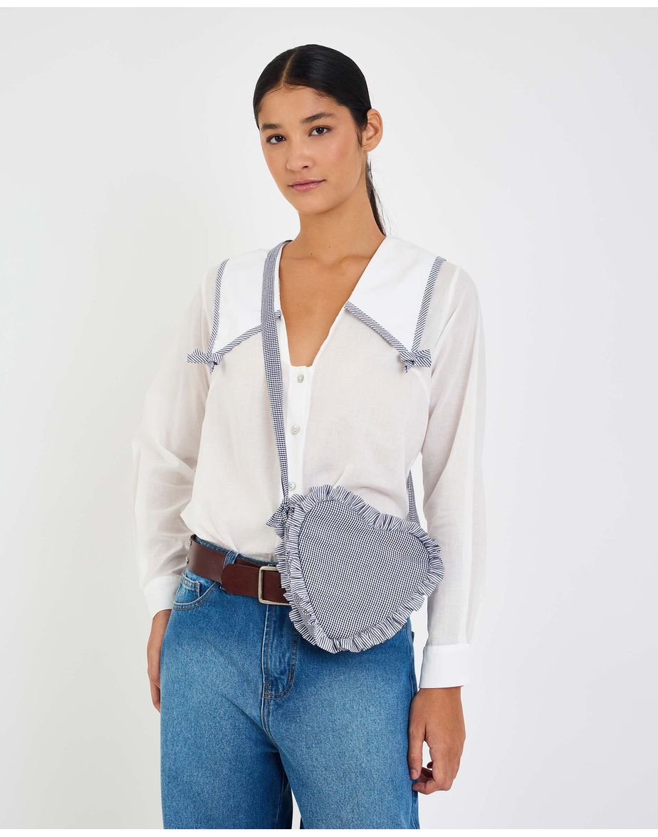 Bolsa love lov xadrez azul