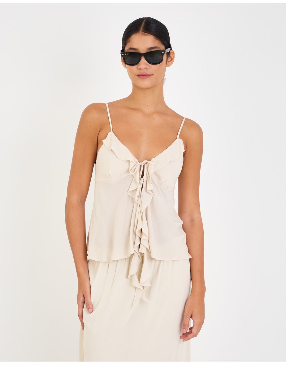 Blusa boho ara off-white