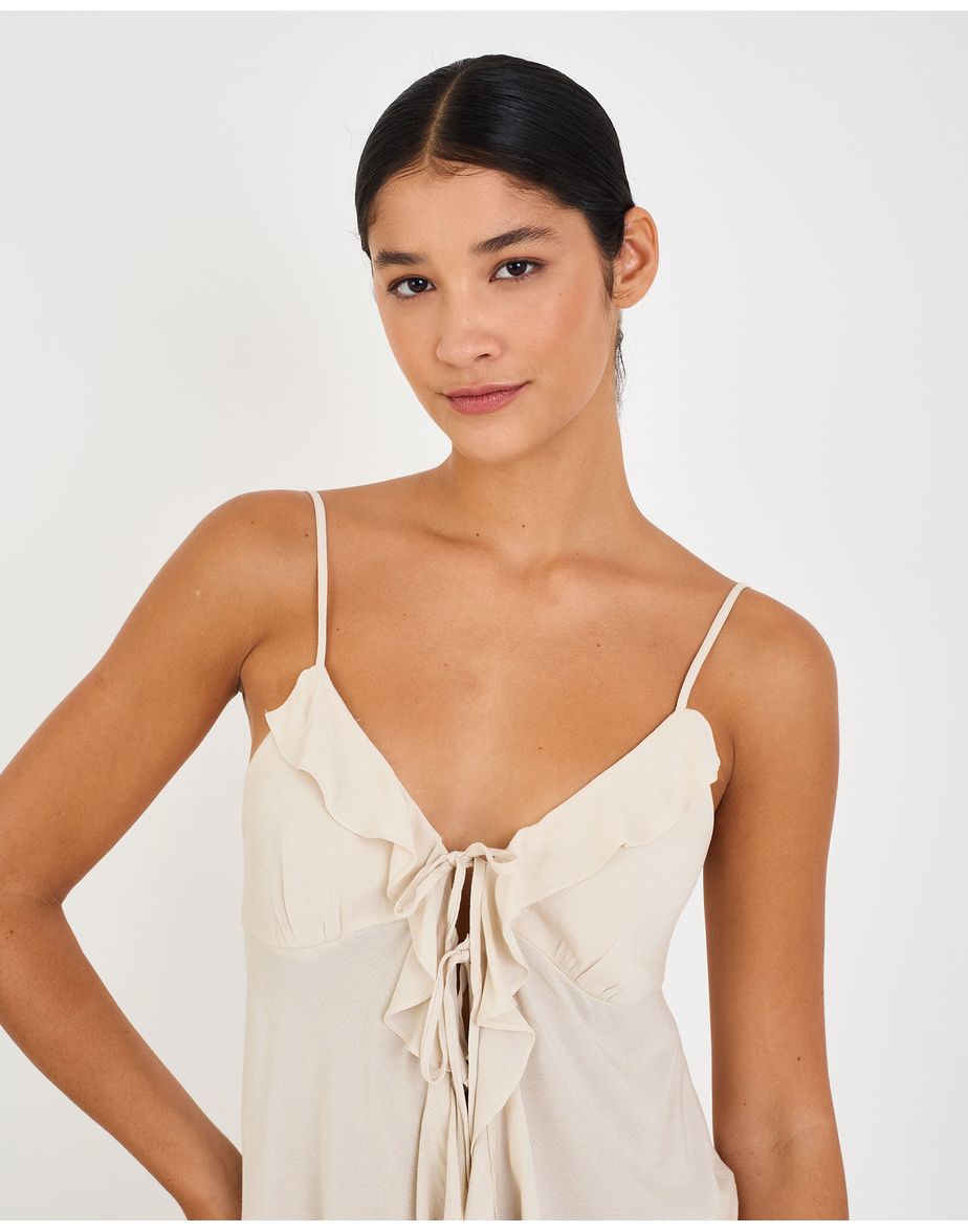 Blusa boho ara off-white