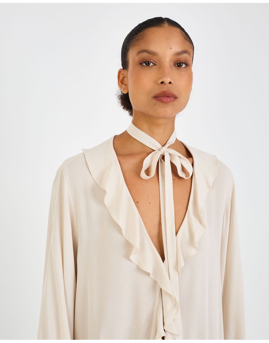 Camisa boho ara off-white