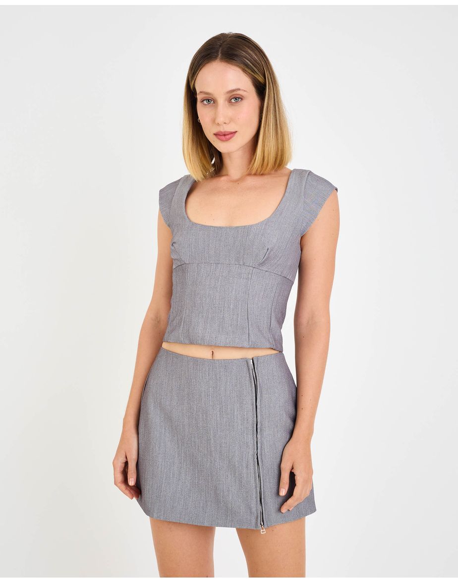 Blusa allegro edy cinza