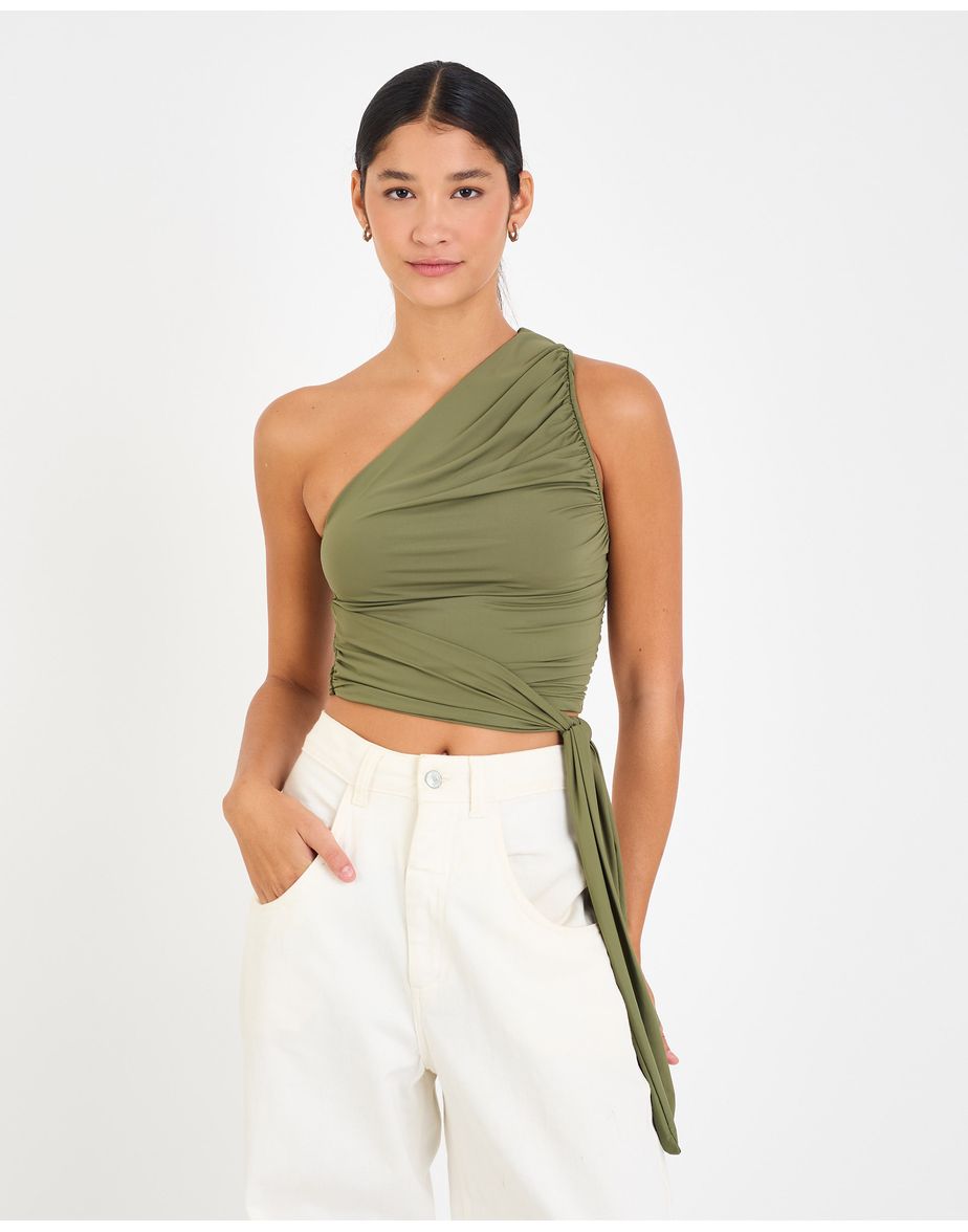 Top ombro coz verde