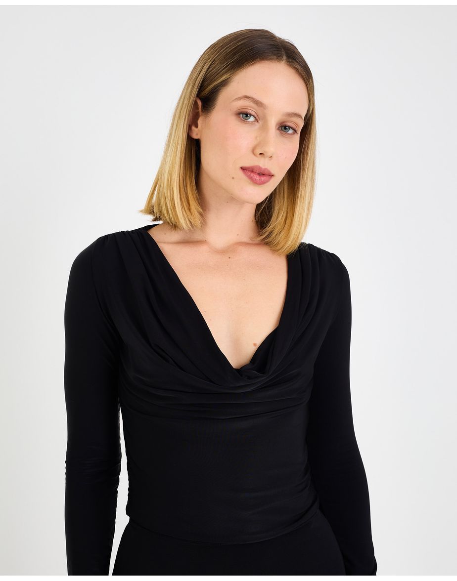 Blusa jersey coz preto