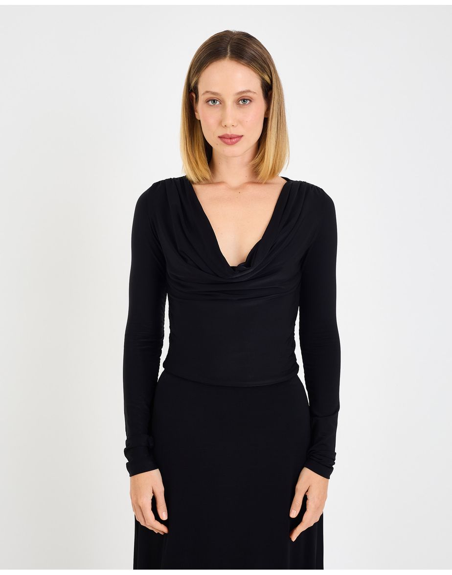 Blusa jersey coz preto