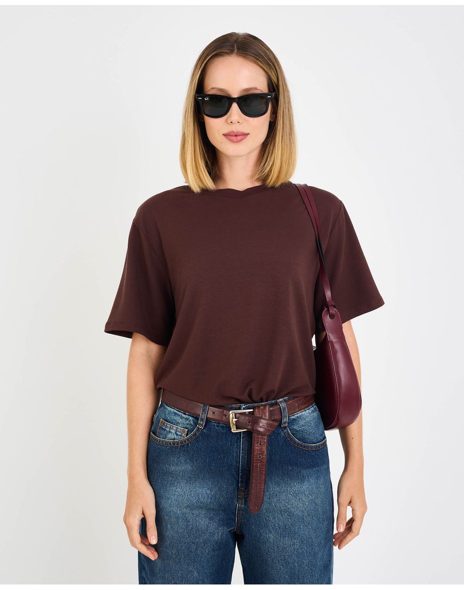 T-shirt malibu edy marrom