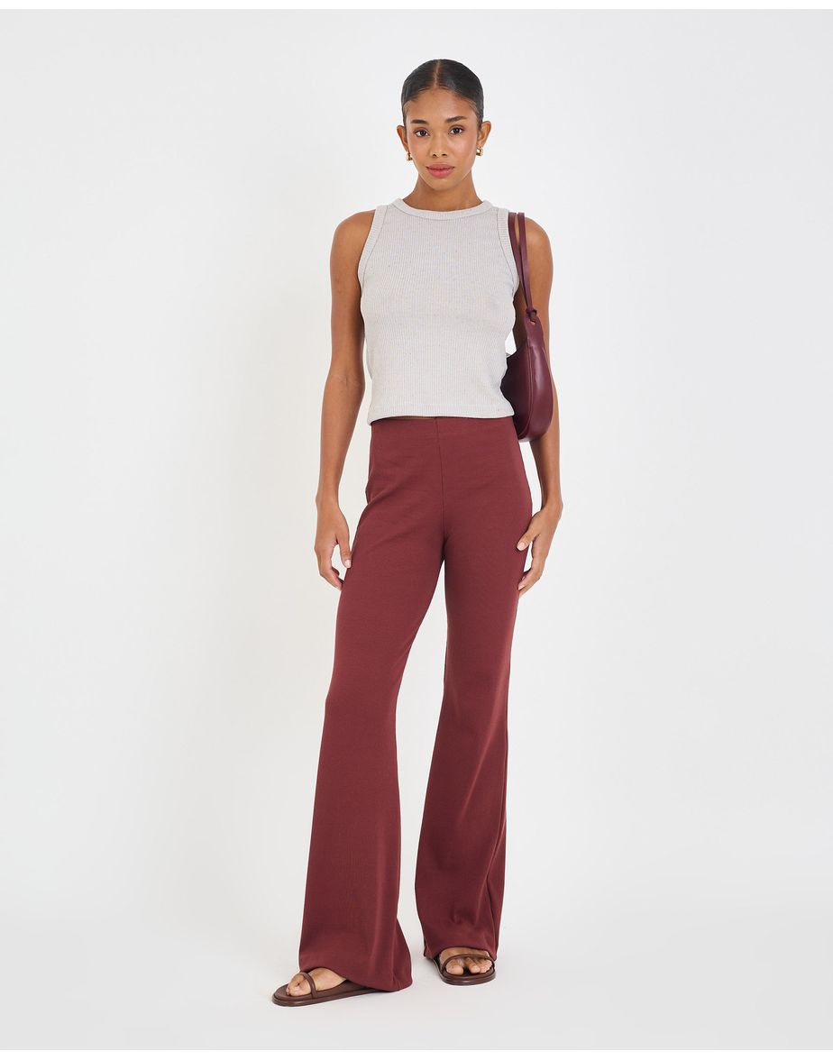 Calça bandage ebi   marrom