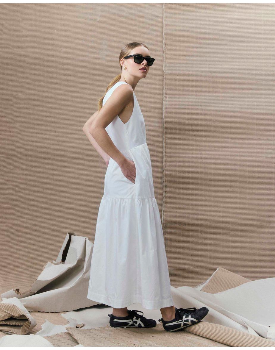 Vestido mahdi fal off-white