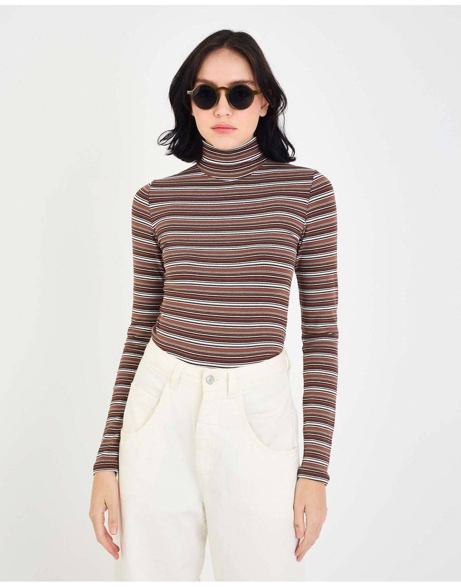 Blusa royas fal estampado