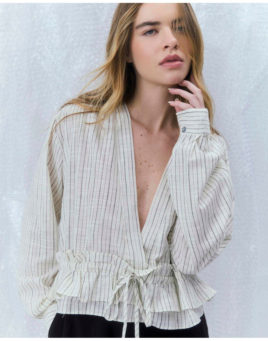 Blusa fye fal listrado