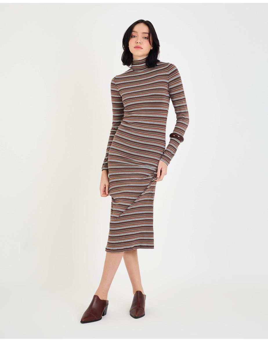 Vestido royas fal estampado