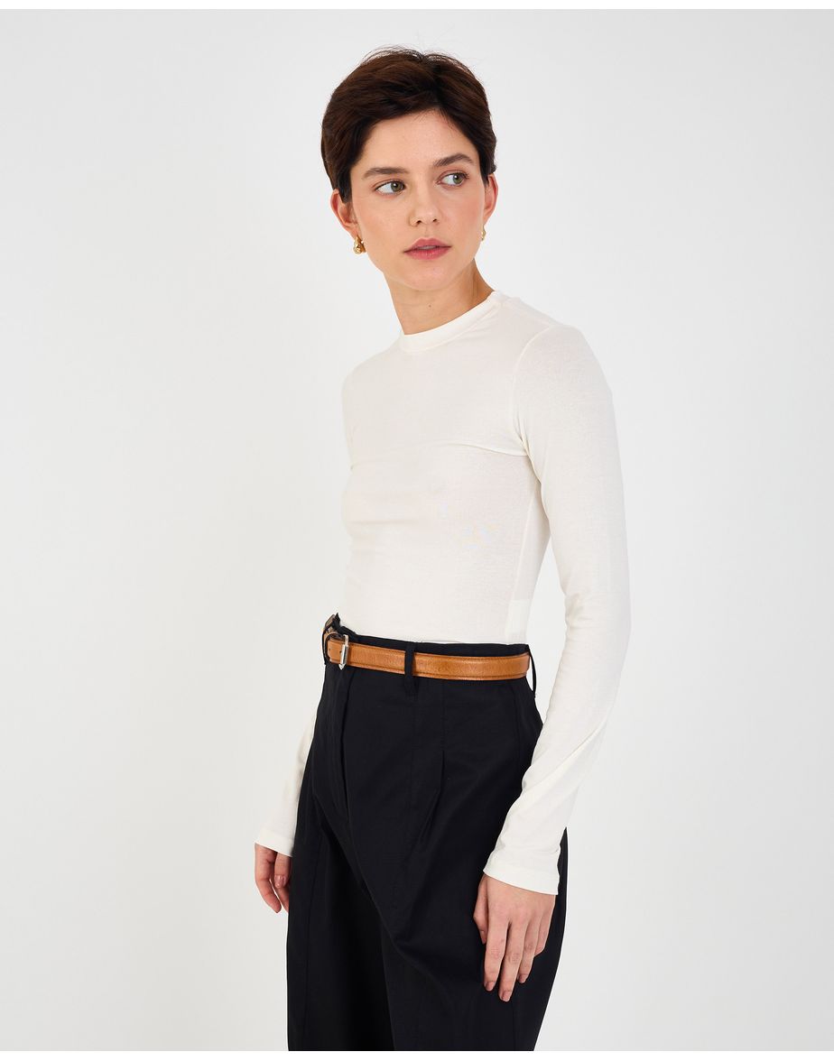 Camiseta slim gru off-white