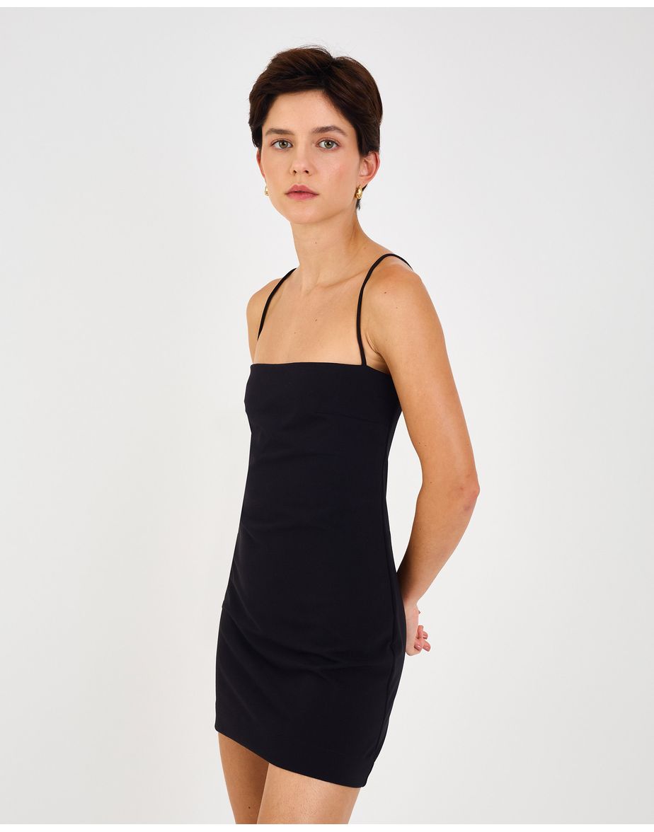 Vestido reto bel preto