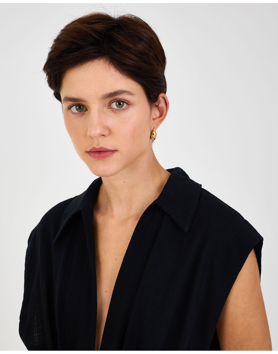 Blusa amarração ess preto
