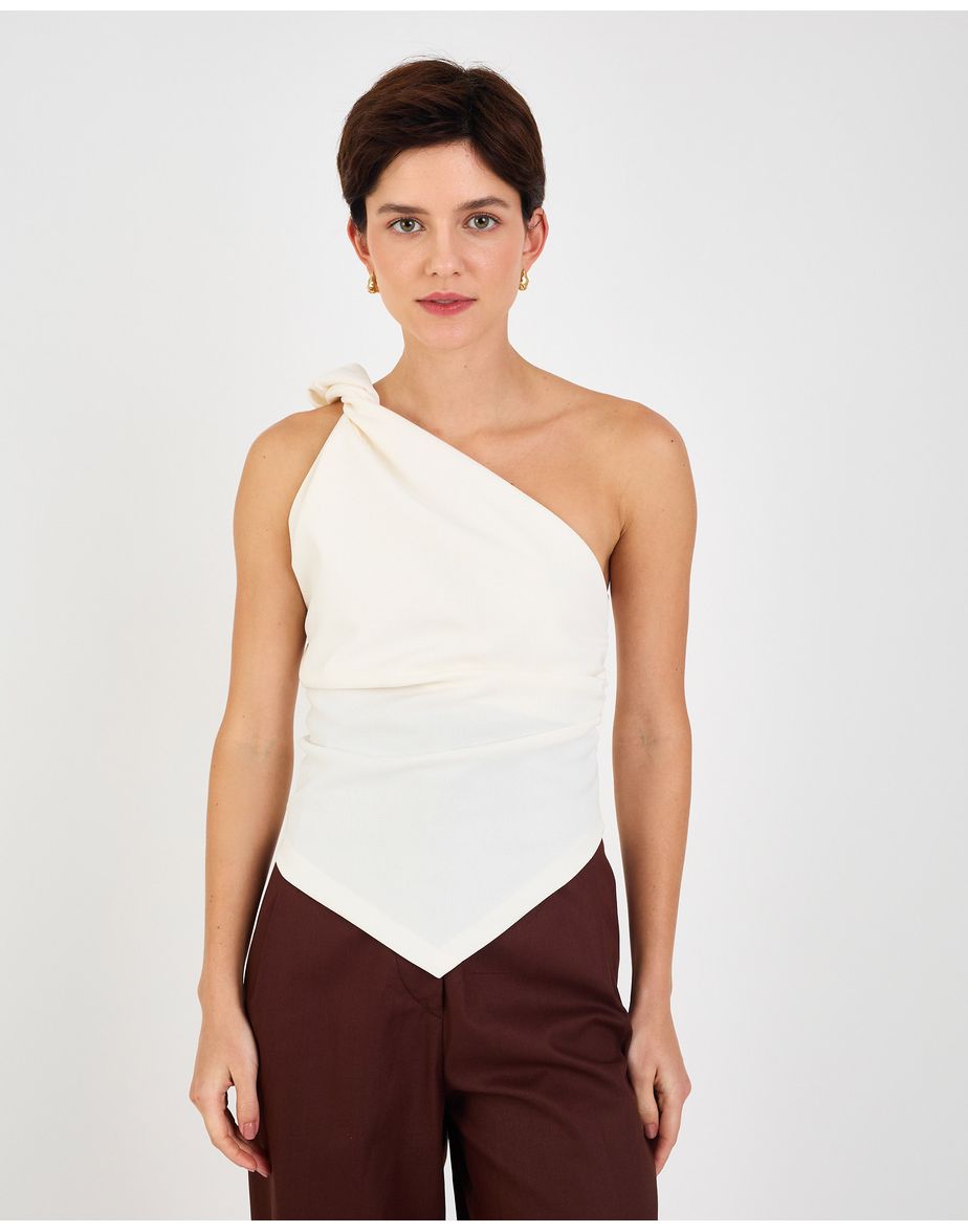 Blusa ombro ade off-white