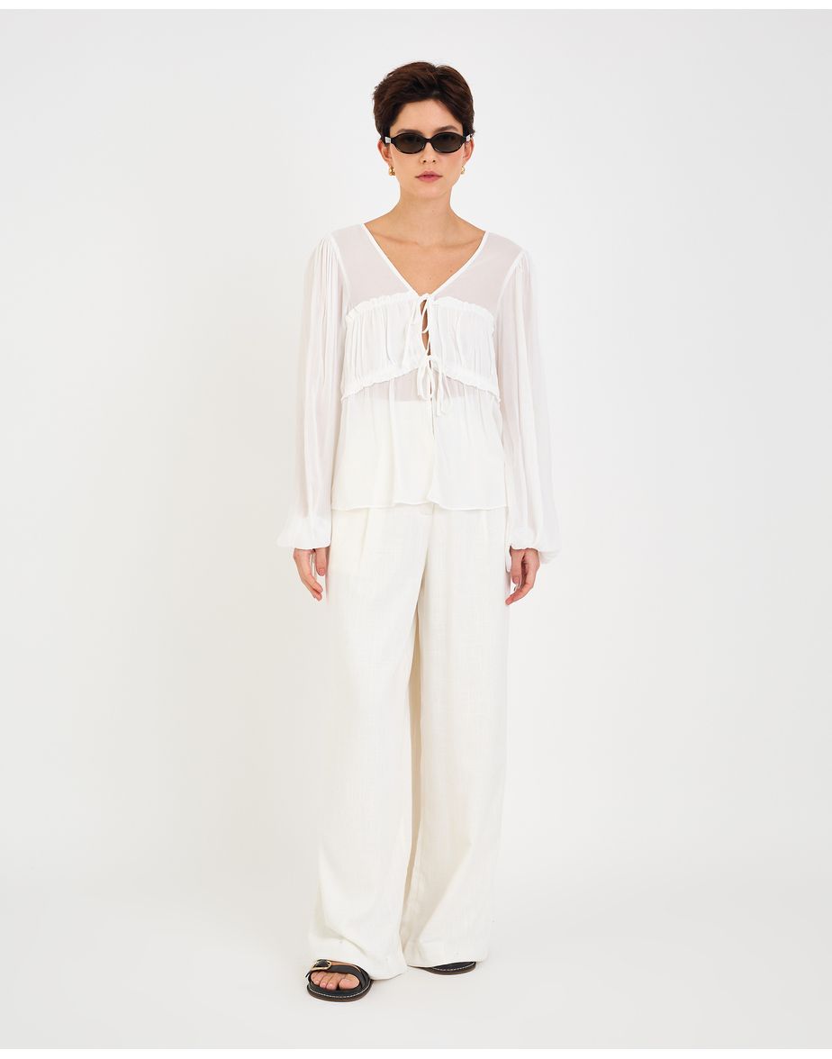 Calça orla bos off-white