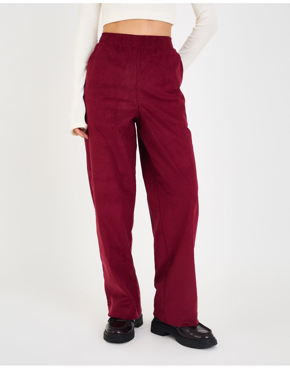 Calça veludo fun vinho