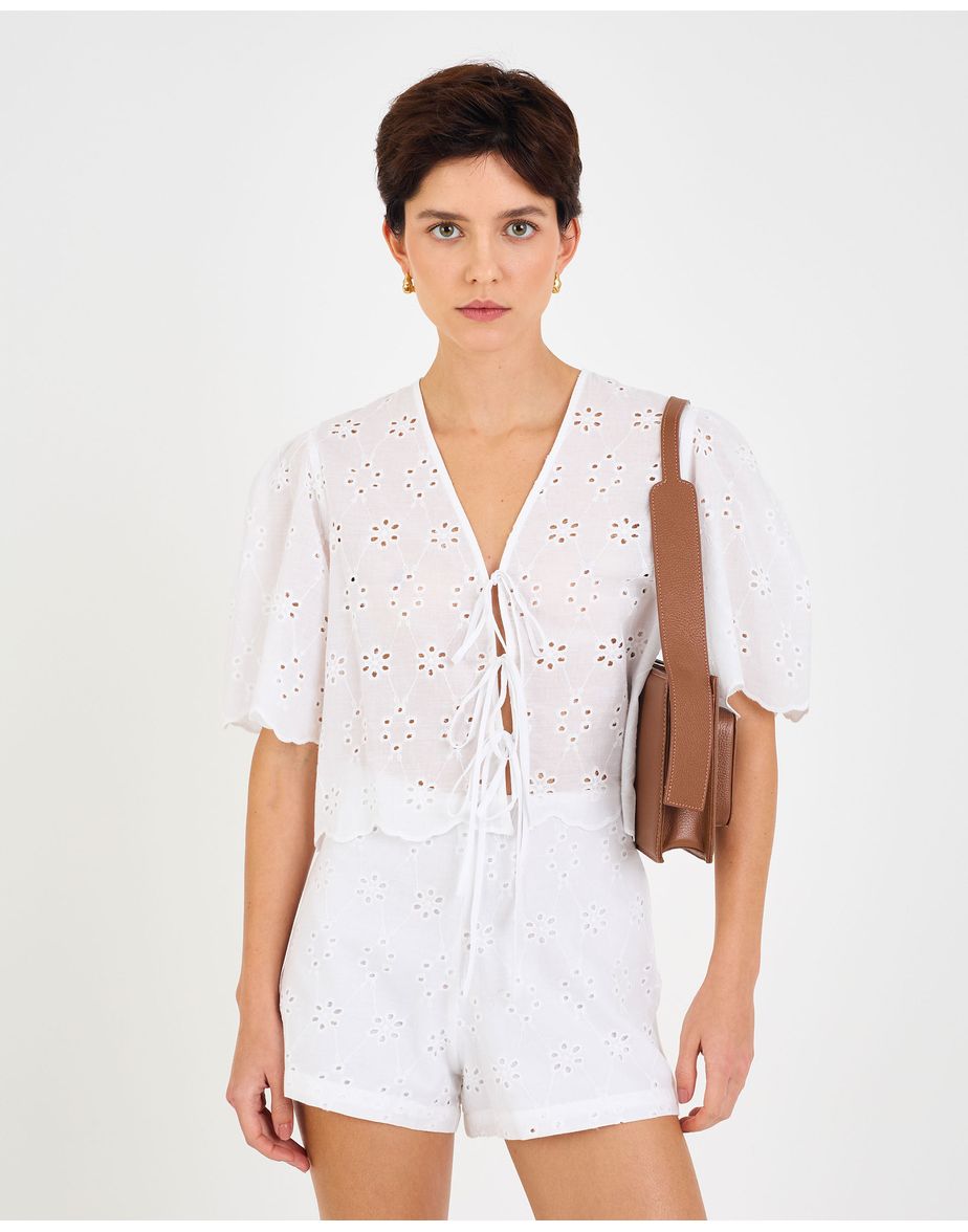 Blusa voil won branco