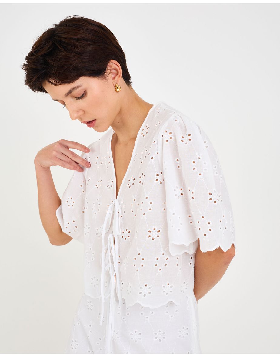Blusa voil won branco