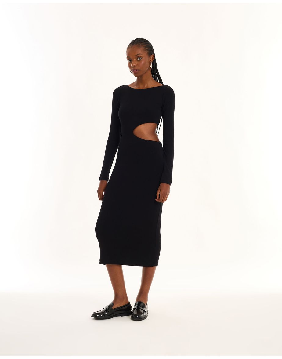 Vestido vazado urb preto