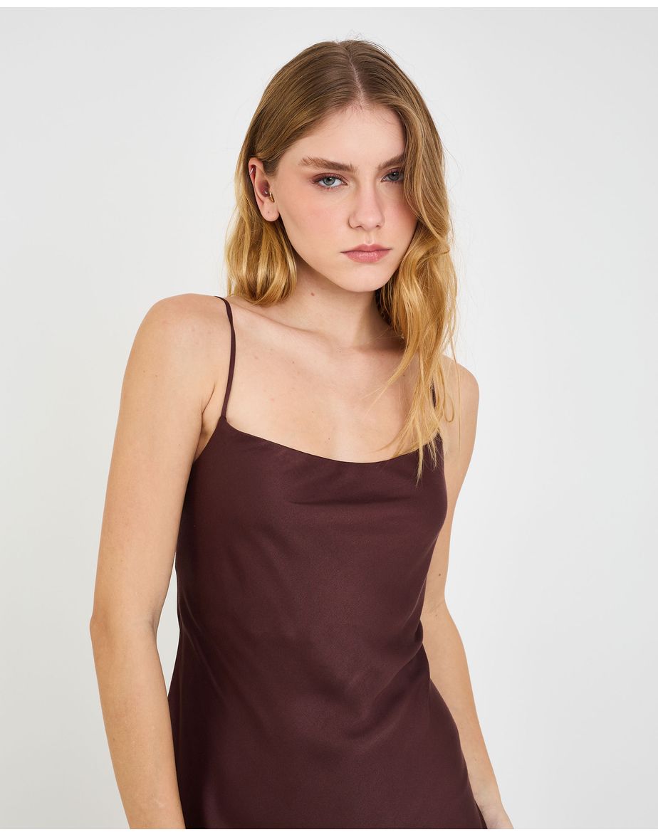 Vestido sleep gru marrom