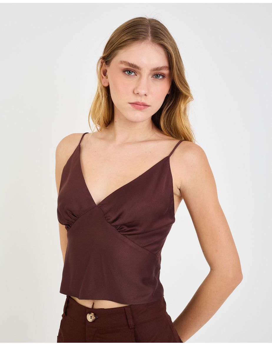 Blusa bojo tex marrom