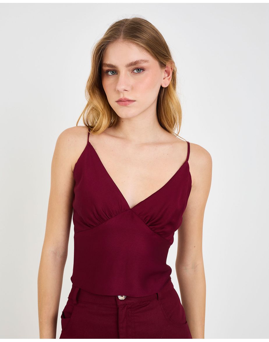 Blusa bojo tex vinho