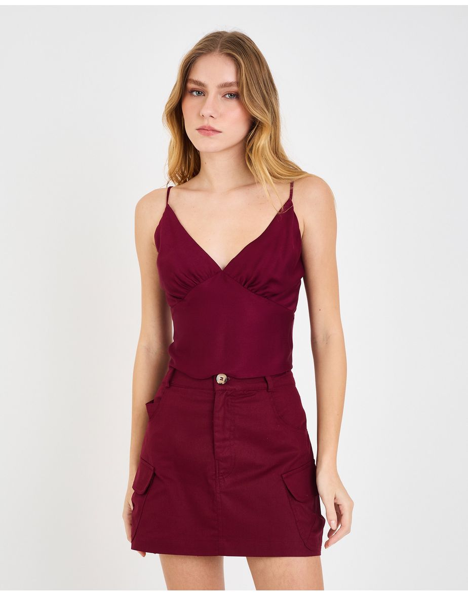 Blusa bojo tex vinho
