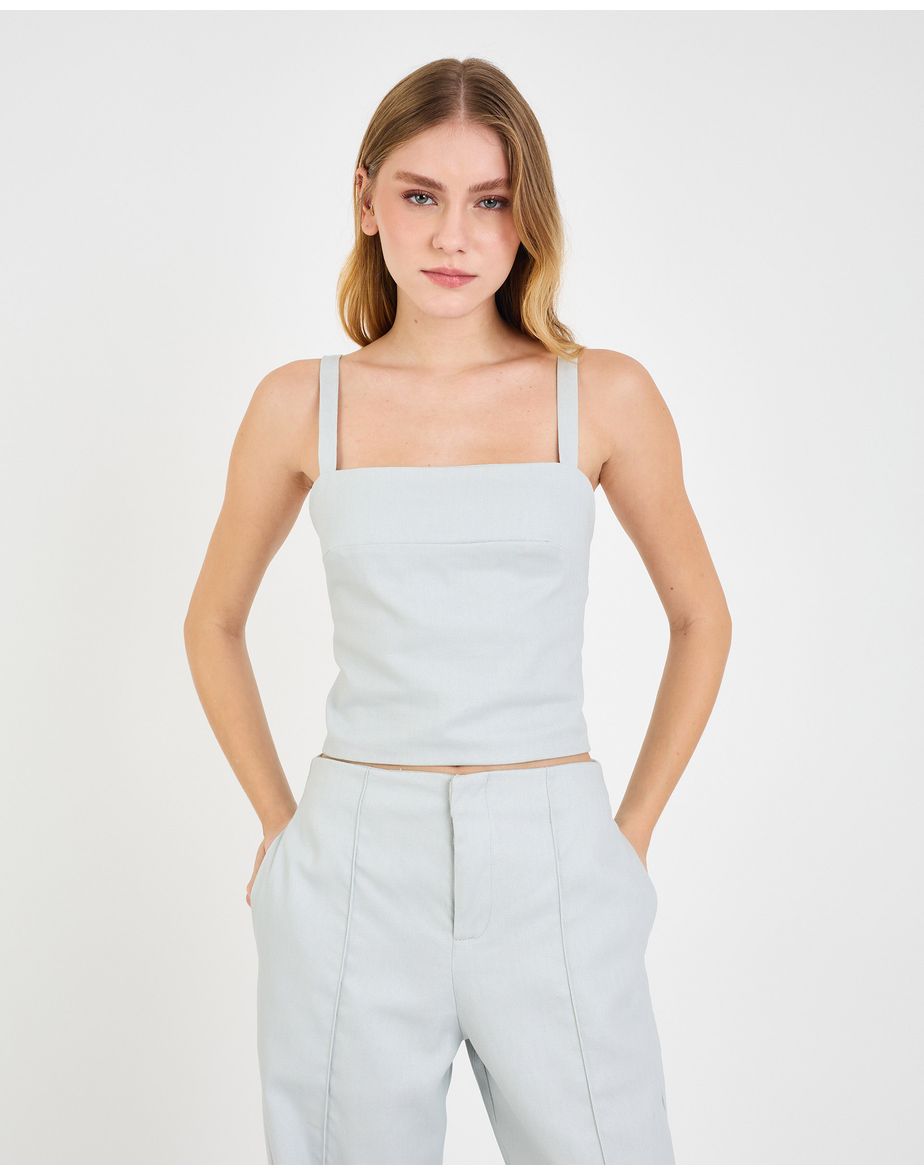 Top gallone nev cinza