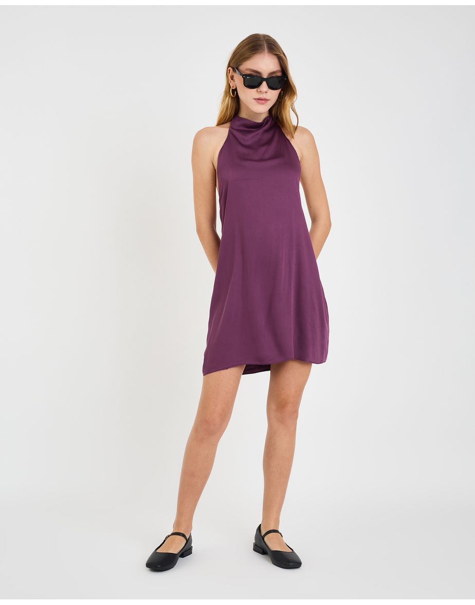 Vestido frente nev vinho