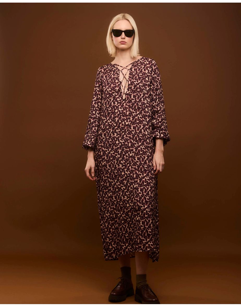 Vestido dots nev estampado