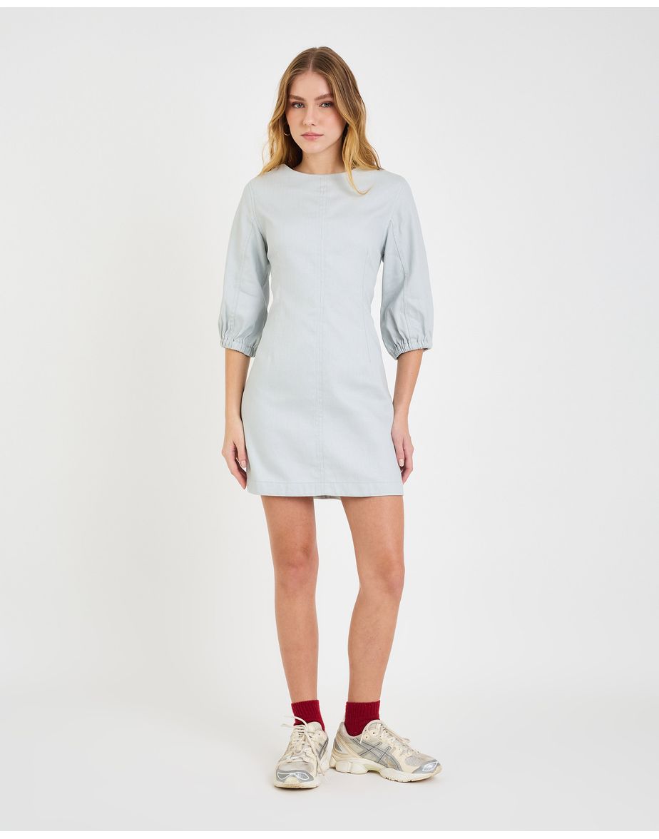 Vestido gallone nev cinza