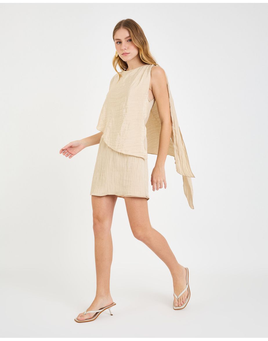Vestido homus nev bege