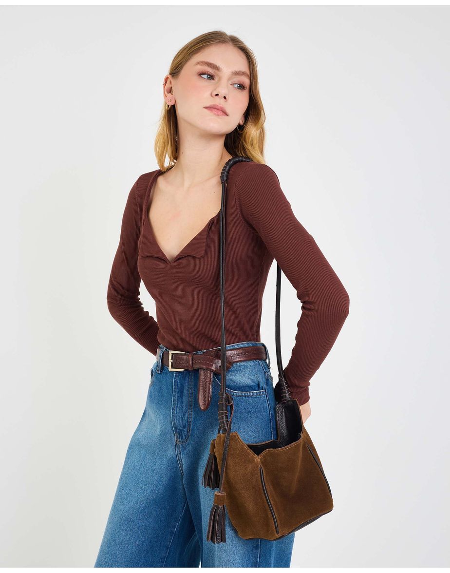 Bolsa tassel nev caramelo