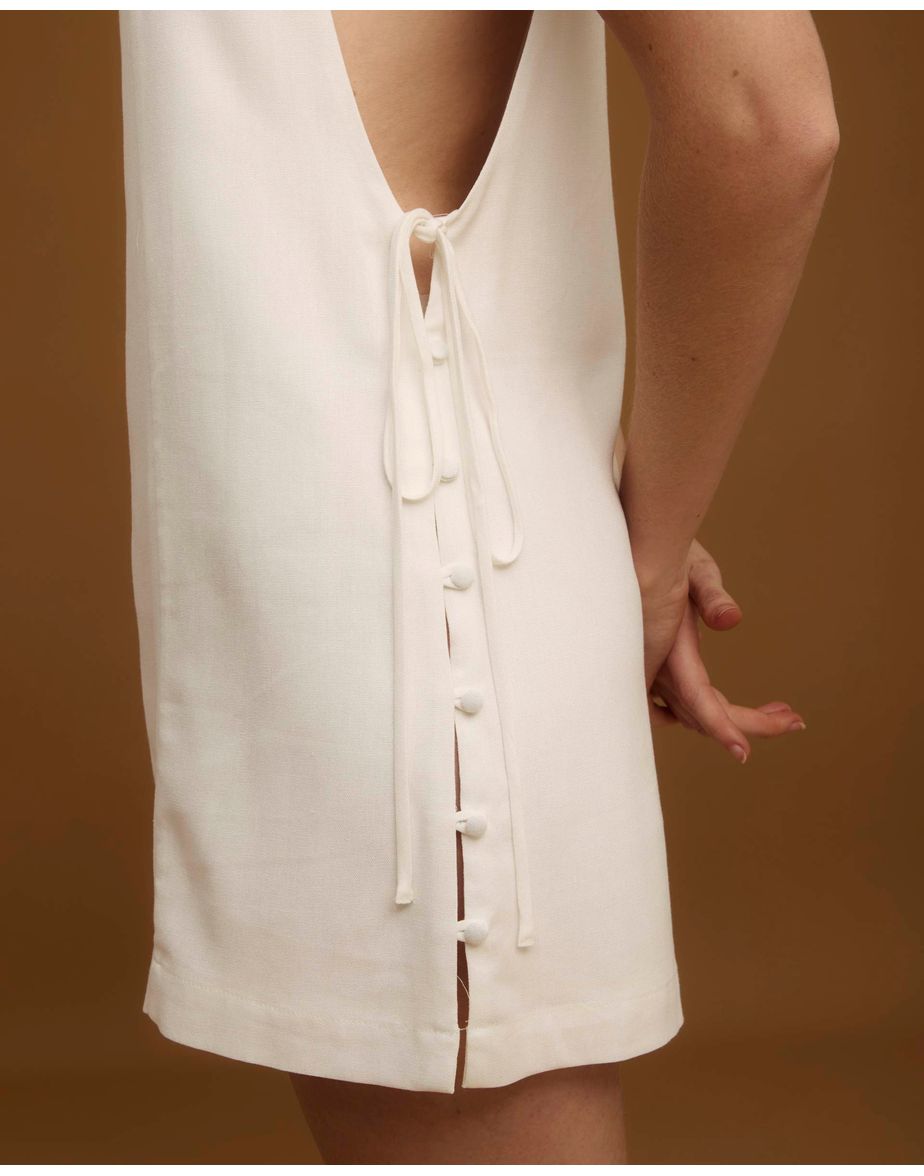Vestido bergamo mos off-white