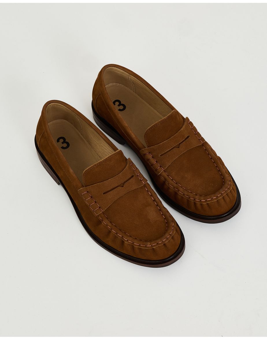 Loafer camurça mos caramelo