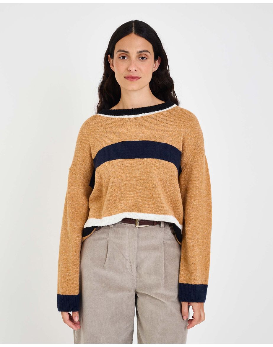 Casaco listrado tricot mos  listrado
