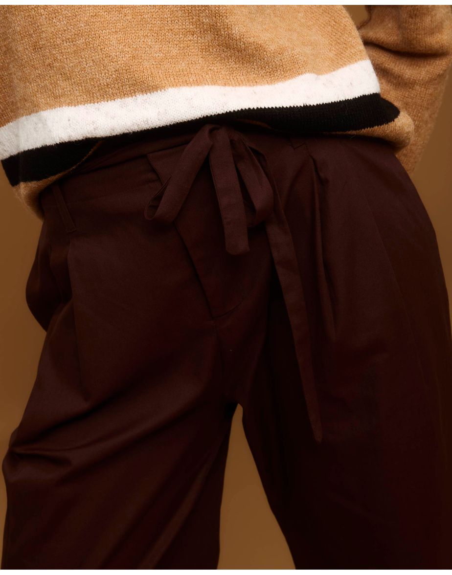 Calça boxer mos marrom