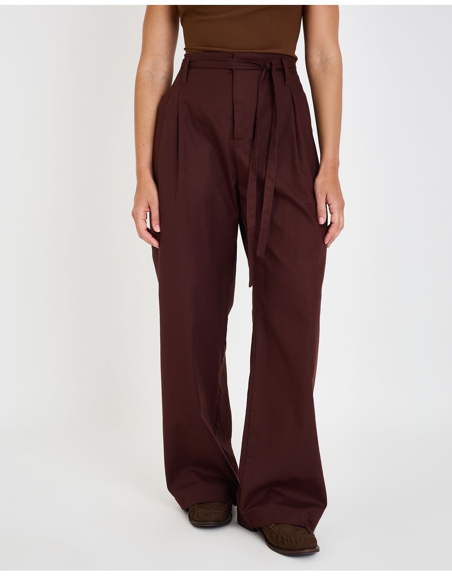 Calça boxer mos marrom