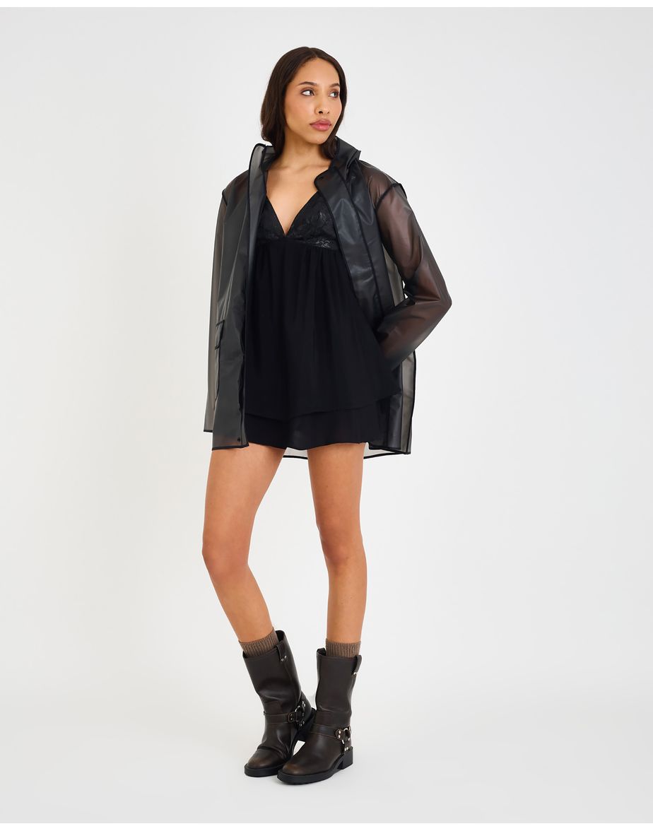 Vestido jacquard vib preto