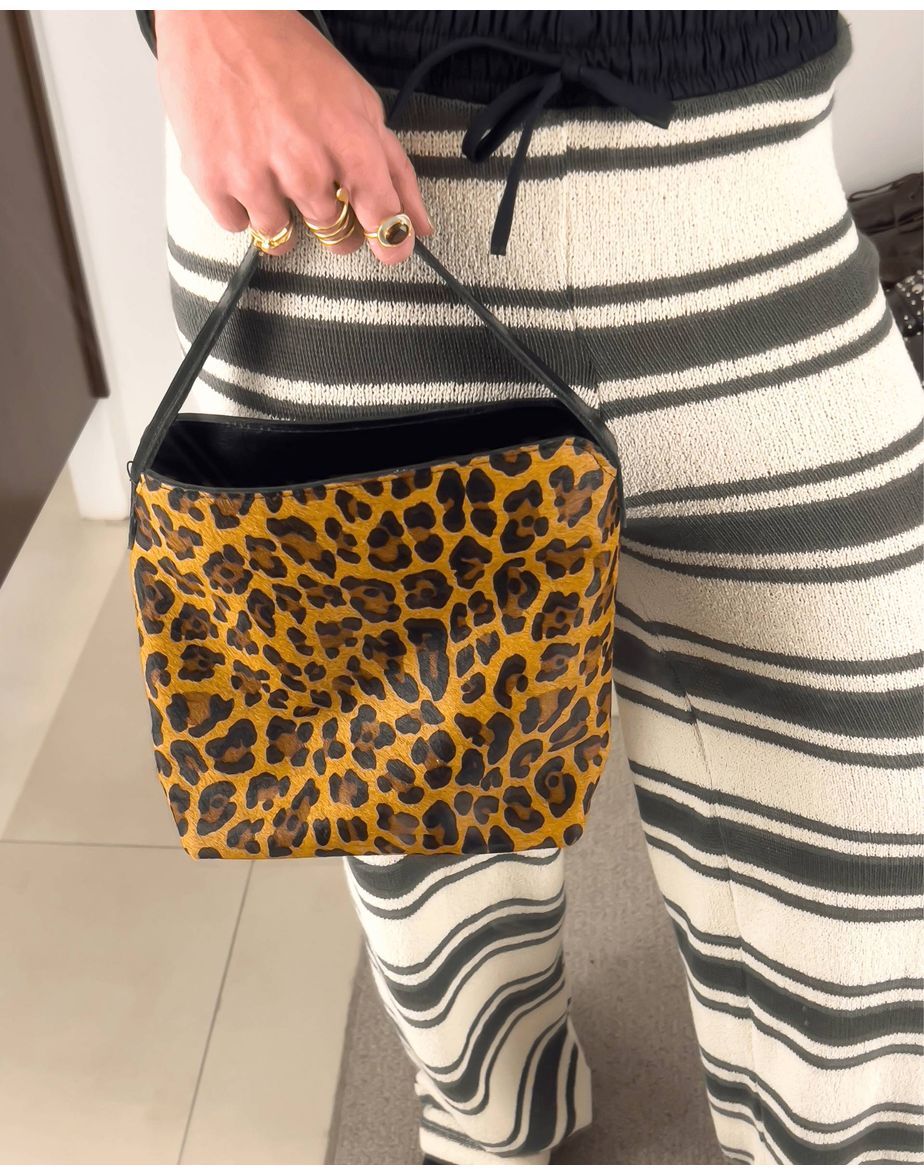 Bolsa onça vin estampado