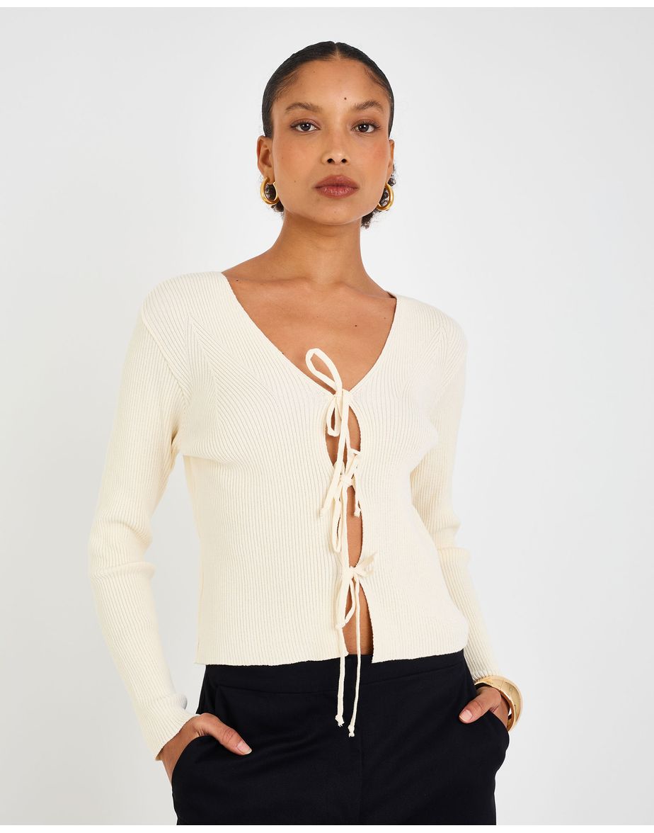 Blusa amarração riv off-white