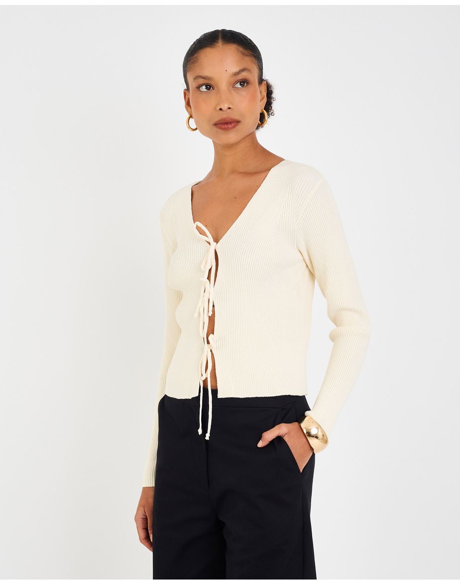 Blusa amarração riv off-white