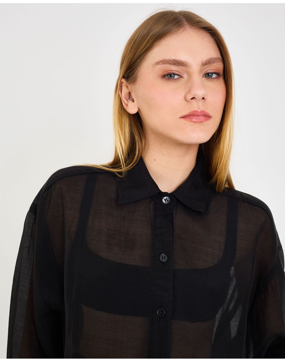 Camisa névoa aya preto