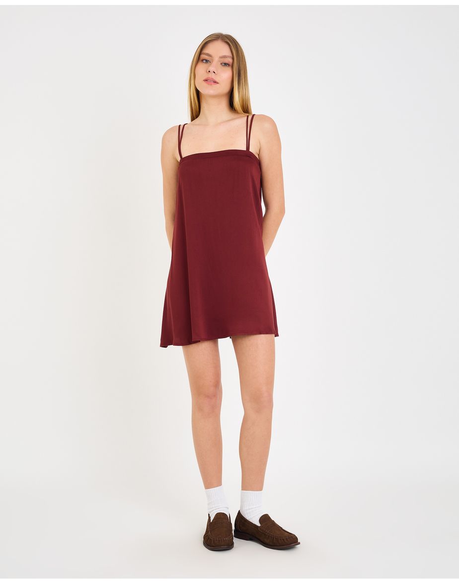 Vestido curto sevilha aya marrom