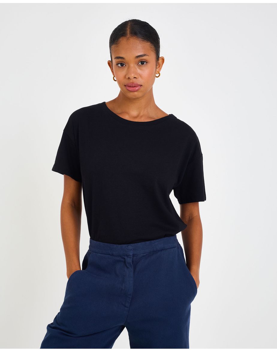 T-shirt linho ila preto