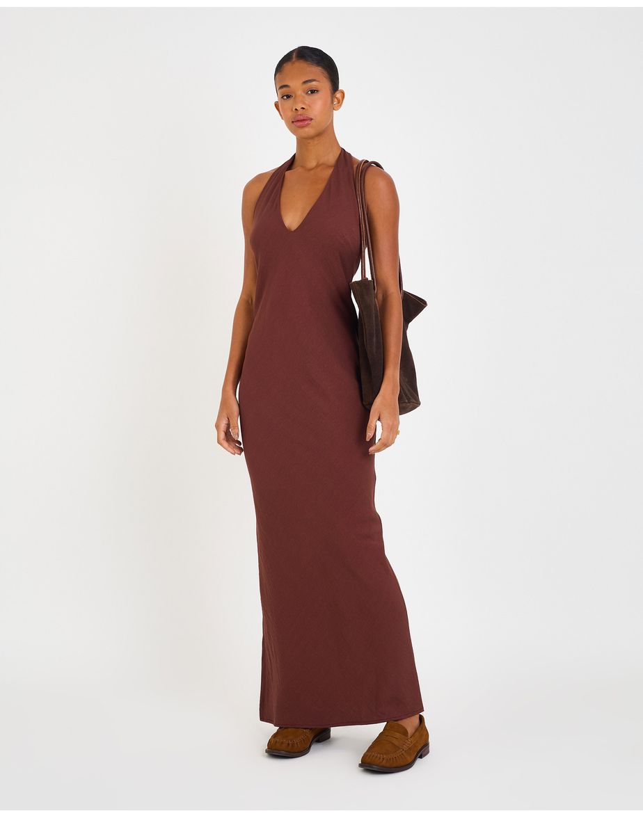 Vestido alai ila marrom