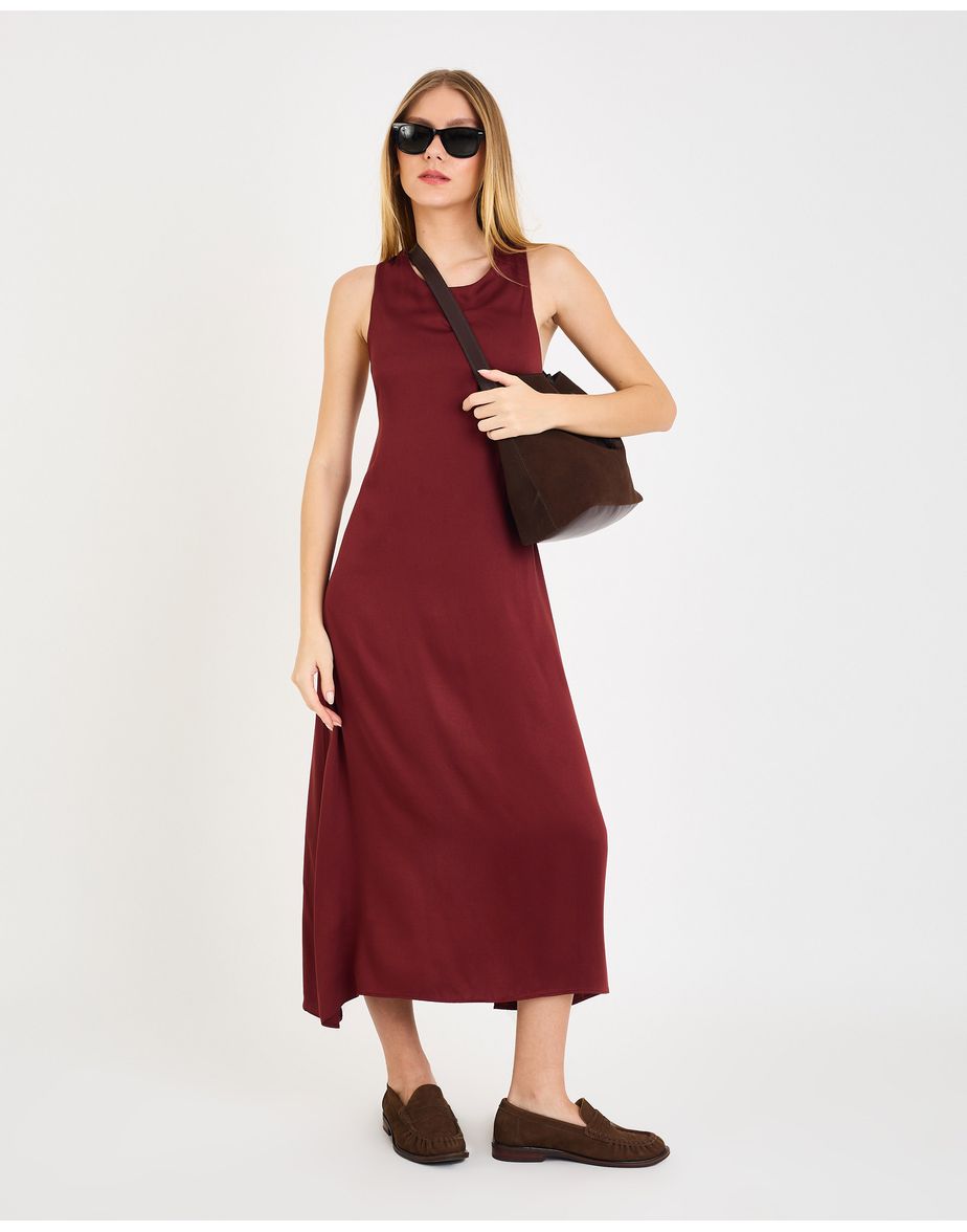 Vestido sevilha aya  marrom