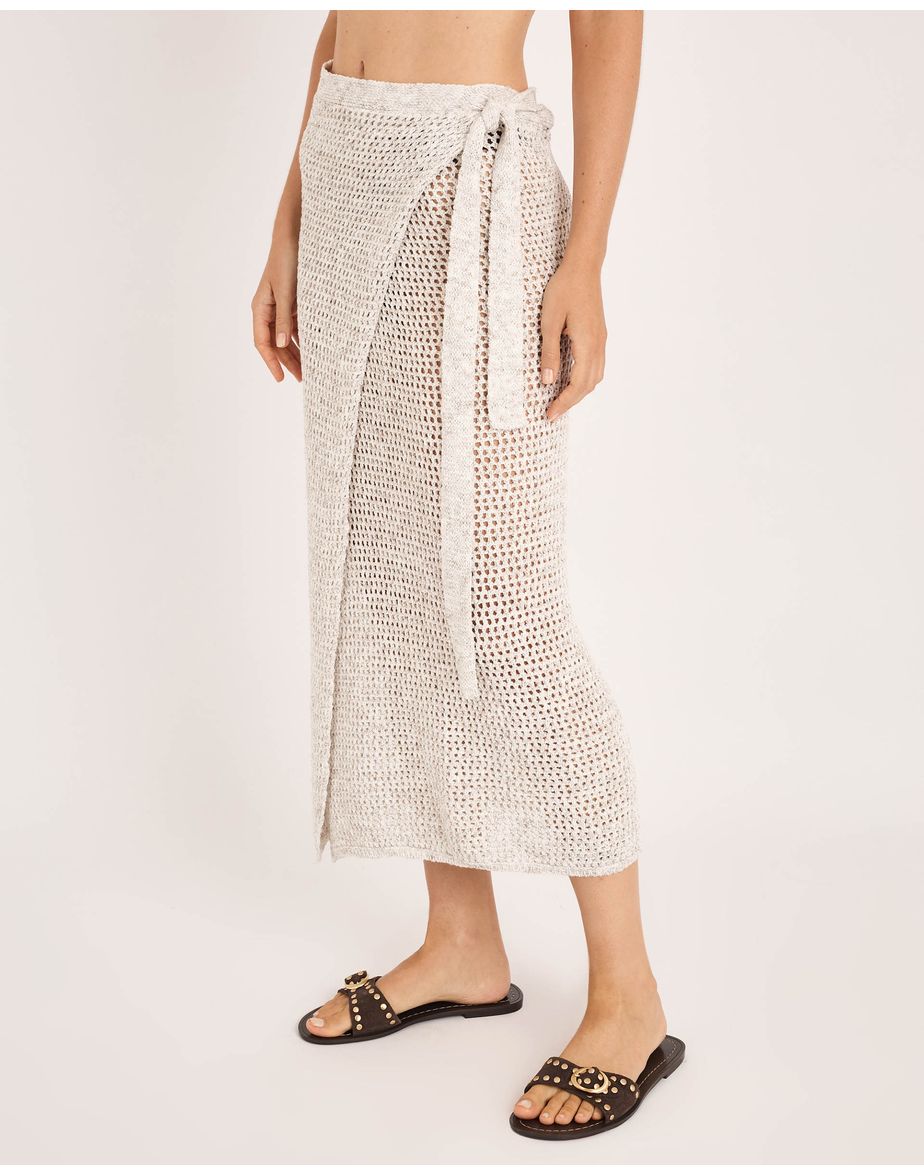 Pareô tricot ala off-white