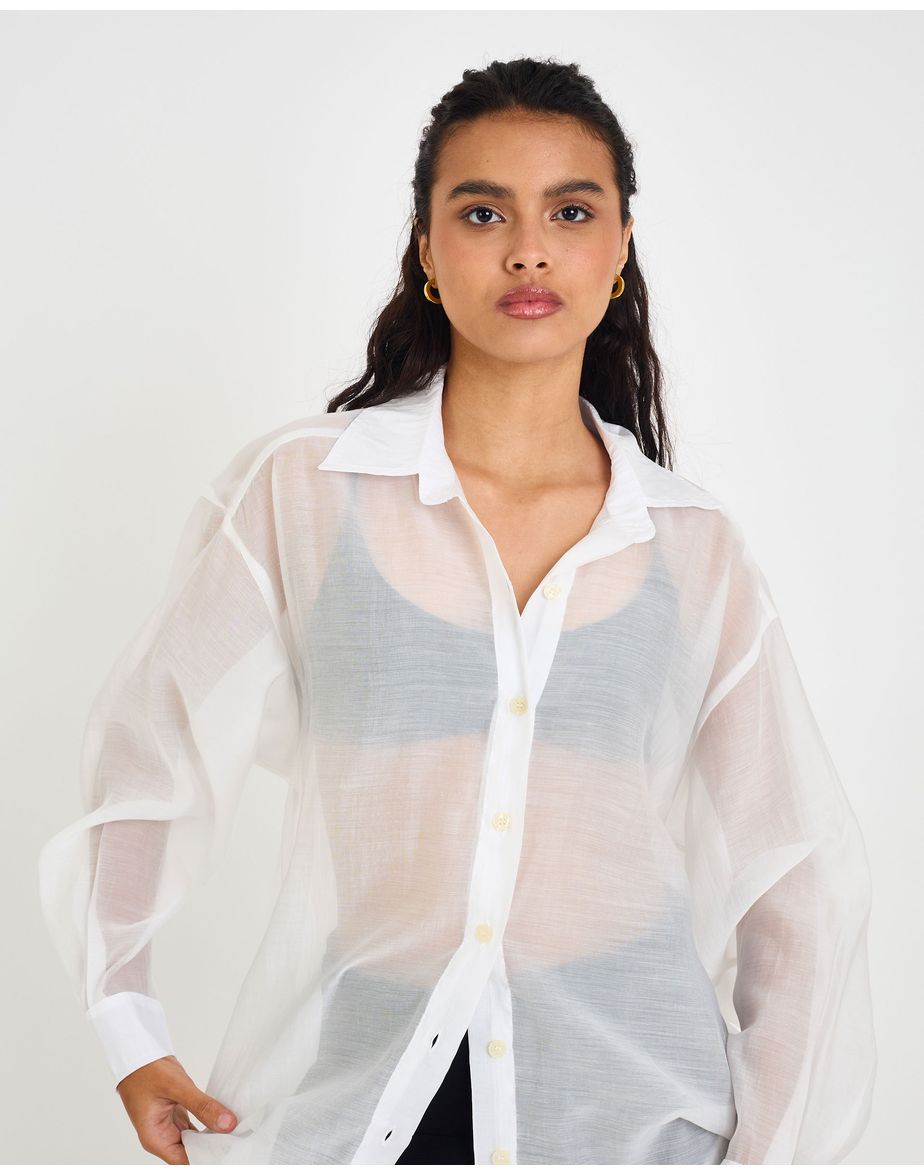 Camisa névoa aya off-white